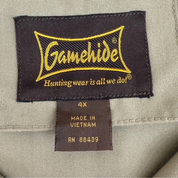 Men's Gamehide Classic Upland Hunting Shooting Shirt 4X NWOT - Picture 3 of 9